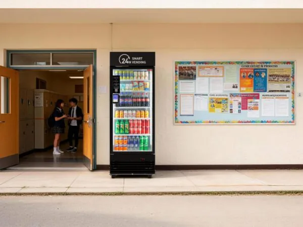 HAHA smart cooler in a school